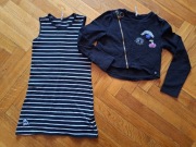 Super sukienka i bolerko 140 coccodrillo czarne komplet