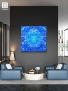 "Orenda" obraz abstrakcyjny 100x100cm, Joanna Radwańska 