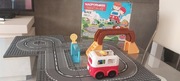 Magformers Town Set - autobus sam jedzie,barierki