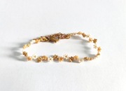 Bransoletka kwiatowa z koralików Toho regulowana stal chirurgiczna