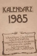 40 lat Kartka ze starego kalendarza1985 na prezent 