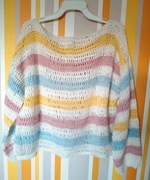 Ażurowy sweter damski