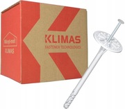 Kołki do styropianu Klimas 260mm trzpień metalowy.