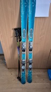 Narty niebieskie Dynastar 153cm,  Olimpic  2  Exclusive 9 carving + kijki