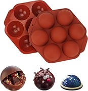 PÓŁKULE FORMA SILIKONOWA  DO PIECZENIA KULA 7 szt