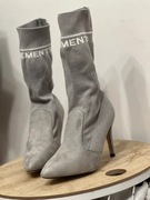 Nowe botki na szpilce ze skarpetą 37 VICES