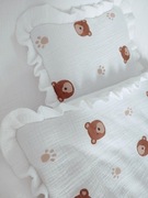 Kołderka z poduszką. Muślinowy zestaw do wózka, kołyski,kosza Mojżesza.