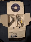 Oryginalne pudełko + okablowanie od aparatu fotograficznego Samsung D85.