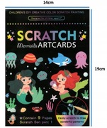 Wydrapywanki Zdrapywanki Kolorowanki Kreatywne Dla Dzieci 9 szt