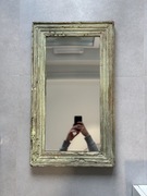 Unikatowe lustro w rustykalnej ramie ze stuletniego drewna