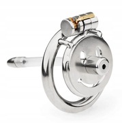 Płaski Stalowy pas cnoty, Chastity Flat Cage Dilator oring 45mm