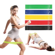 ZESTAW 5 GUM TAŚM DO ĆWICZEŃ GUMY OPOROWE DO ROZCIĄGANIA TRENINGU FITNESS