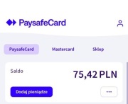 Konto my paysayfcard 75 złotych 