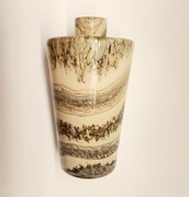 Piękny, nowoczesny, duży wazon szklany, manufaktura Krosno