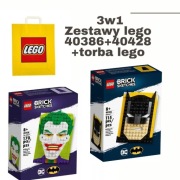 Lego zestawy 40386 Batman + 40428 Joker+torba lego