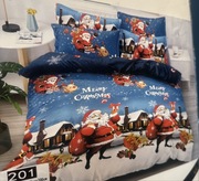 Nowy komplet pościeli 180/200 3 częściowy ŚWIĘTA bawełna