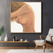 Subtelny AKT- Duży obraz na płótnie 100x100cm, farby akrylowe, kobieta