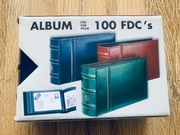 LEUCHTTURM - album / klaser na 100 FDC, pocztówek, listów / NIEBIESKI