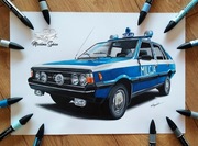 Polonez Milicja karta Telegrosik od MarlenaSzkice