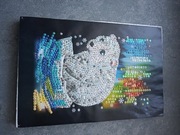 Obrazek cekinowy Miś