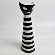New Look Wazonik kot czarno białe paski J.Torok  Zsolnay lata 60-te 