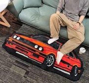 Czerwony samochód dywan