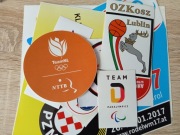 Zestaw 16 naklejek sportowych