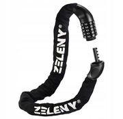 Łancuch blokada zabezpieczenie szyfr.Rower brama ZELENY