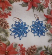 Kolczyki szydełkiem robione 