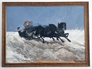 Kopia obrazu Powrót z balu, Józefa Chełmońskiego