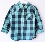 Zielona koszula w kratę BabyFace 86/92