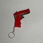 ZABAWKOWY Pistolet na Gumki Recepturki Wyrzutnia + Zestaw Gumek