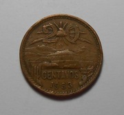 stara moneta 20 Centavos Meksyk