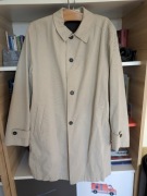 Klasyczny Płaszcz Męski Próchnik | Beżowy | Rozmiar 58 | Bawełna