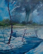 " BREŃ " Obraz Olejny Ryszard Badura