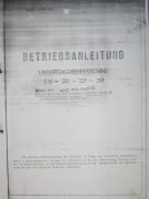 Tokarka SN 281, 321 381 DTR 