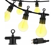 NOWA GIRLANDA OGRODOWA świetlna 20m 20 LED Lampki Ogrodowe 230V
