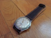 Stary Męski Zegarek Delbana 114100 17 kamieni Biały 465Swiss PRL