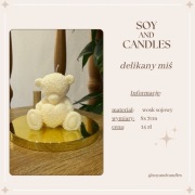 delikany miś - świeca sojowa