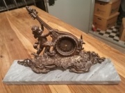 Zegar kominkowy z marmurem