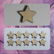 Scrapki Gwiazdki 2cm zestaw 10szt
