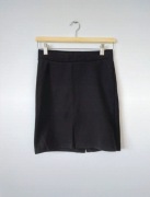 Krótka czarna spódniczka dopasowana mini spódnica basic bawełna Hema S