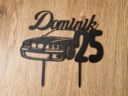 Topper na tort urodziny, samochód BMW