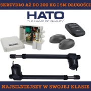 Mocny napęd do bramy skrzydłowej HATO ZESTAW