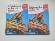 Matematyka wokół nas gimnazjum zeszyt ćwiczeń klasa 3 część 1 i 2 WSiP