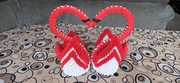 Łabędzie z origami modułowego.