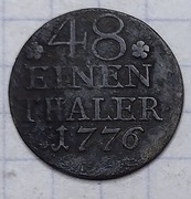 #1782 Niemcy Prusy 1/48 talara 1776 A srebro 