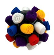 Prezent dla psa zabawka kula piłka węchowa, granatowa Piłka Jeżyk