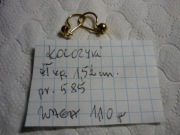złote kolczyki pr.585 