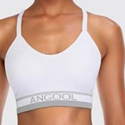 Stanik sportowy Angool  "M"Bordowy,nowy(119#)